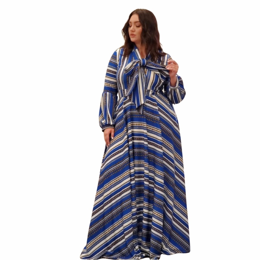 FABULOUS STRIPED MAXI DRESS